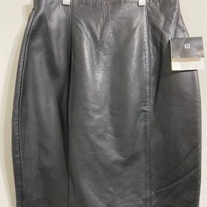 Valerie Stevens Leather Skirt